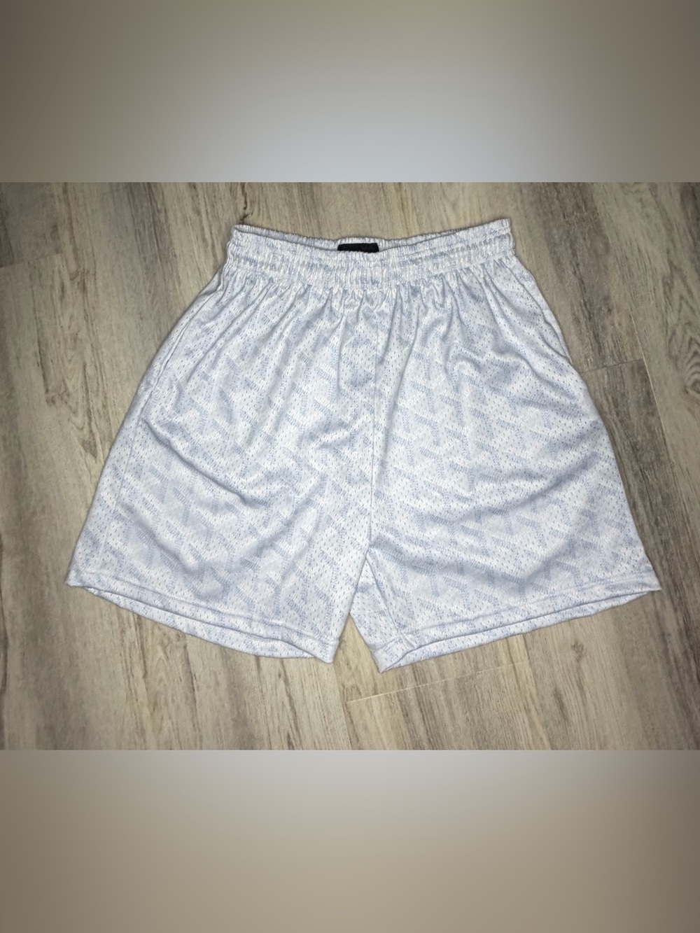 Asylum Shorts Goyard Design New without Tag size Large White/BabyBlue